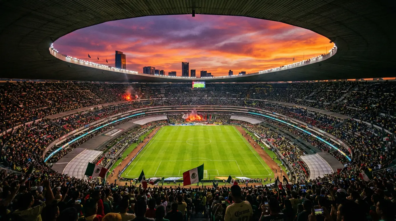 Estadio Azteca i Mexico City med VM 2026 åpningsseremoni