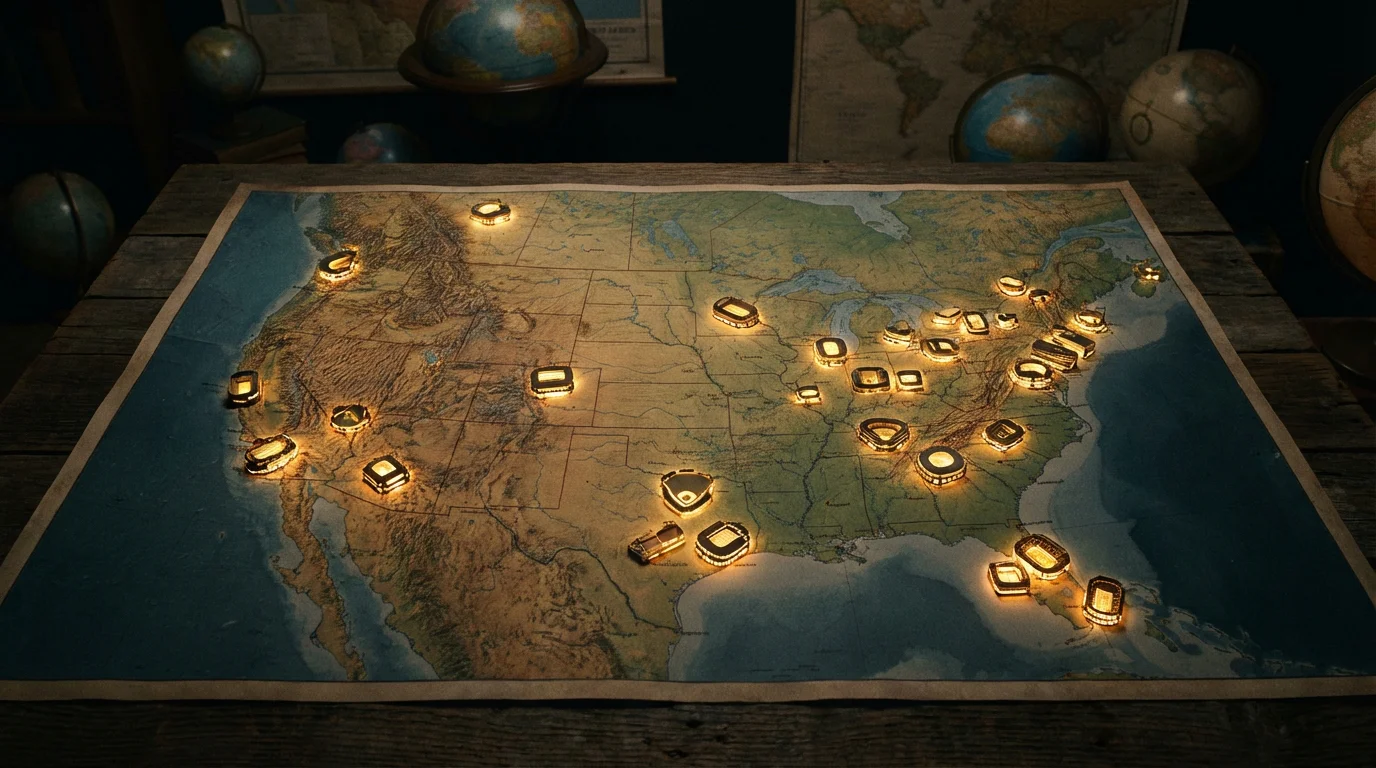 VM 2026 stadioner med oversikt over alle 16 arenaer i USA, Mexico og Canada